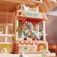 Mini Doll Machine Coin Operated Doll Grabber Claw Arcade Crane Machine Clip Doll Claw Machine  with Sound And Lighting 2
