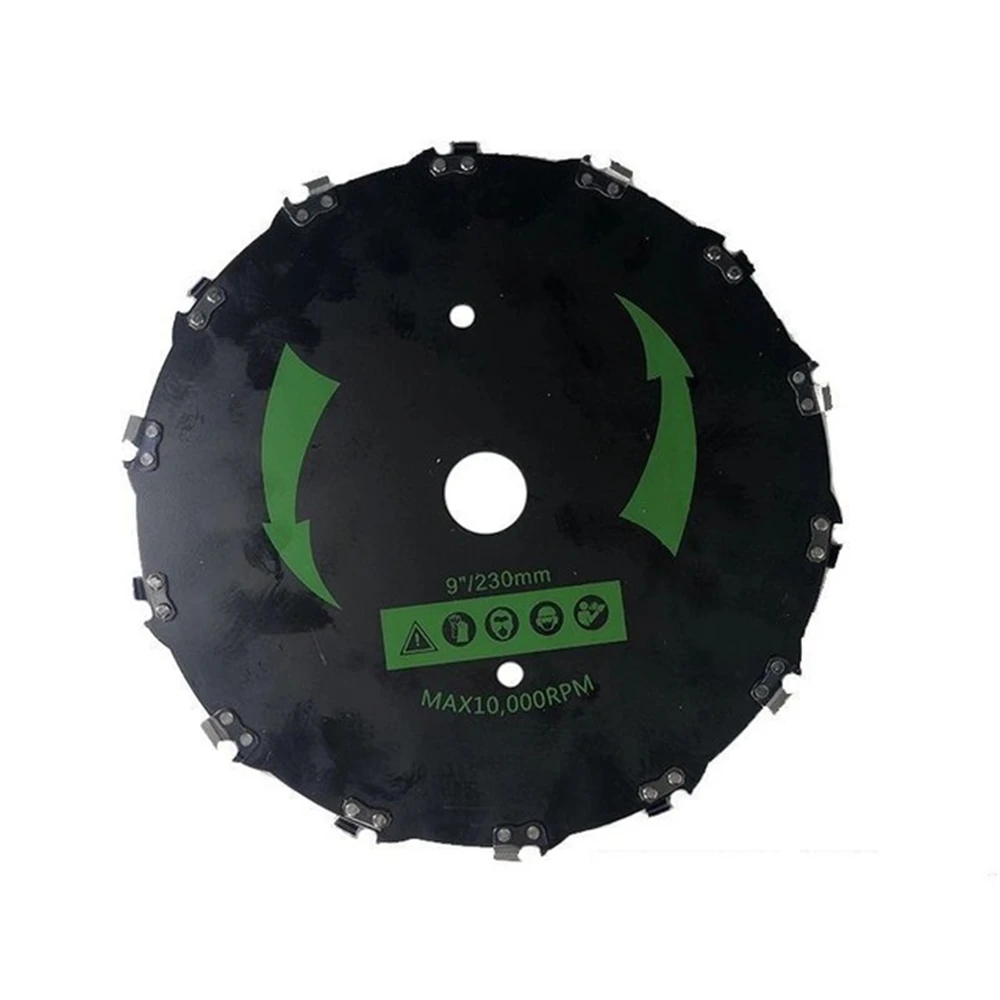 Grass Trimmer Head 9 Inch Steel Mowing Lawnmower Parts 14/20-Tooth Disc Blade For Lawn Mover