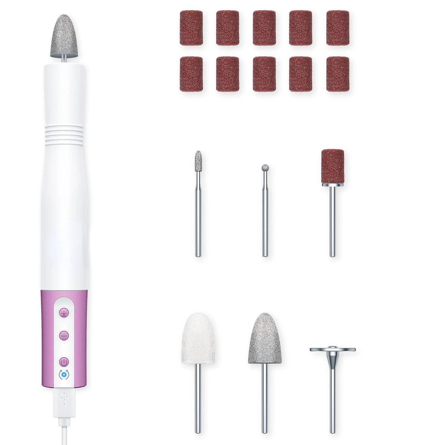 

MP52 Nail Drill, 20-in-1 Professional Nail File Kit, Powerful Nail Drill Machine for Acrylic Nails, Gel Nails, Manicure Pedic