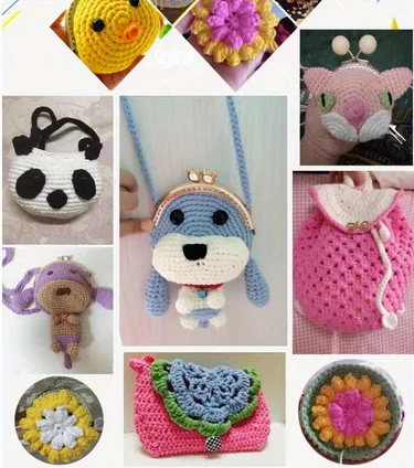 1Pc hollow Yarn For crochet round hand Knitting Yarn bag cushion mat Crocheting Yarn DIY hat shoe Line amig 4