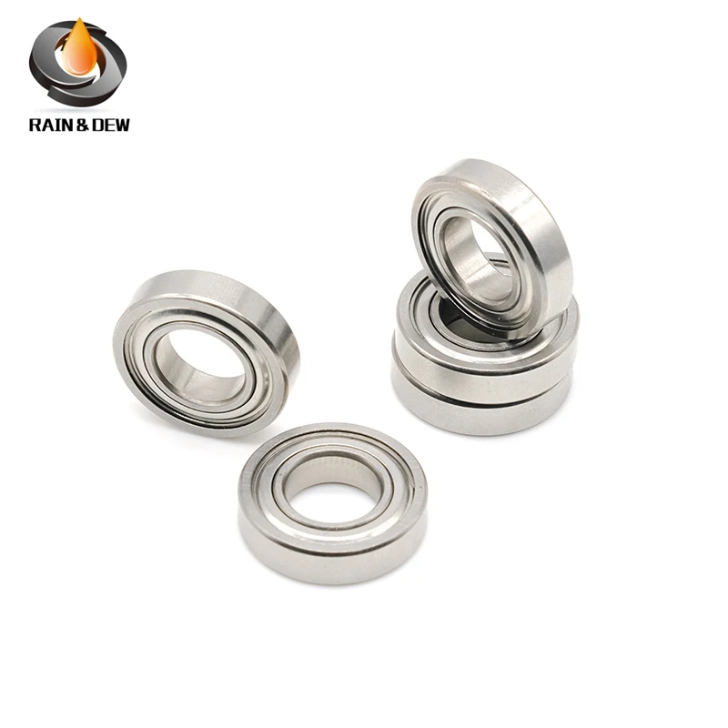 10Pcs S688-2RS 8X16X5 mm Stainless Steel Ball Bearing 688RS Ball Bearing  Anti Rust Fishing Reel Bearing S688-2RS