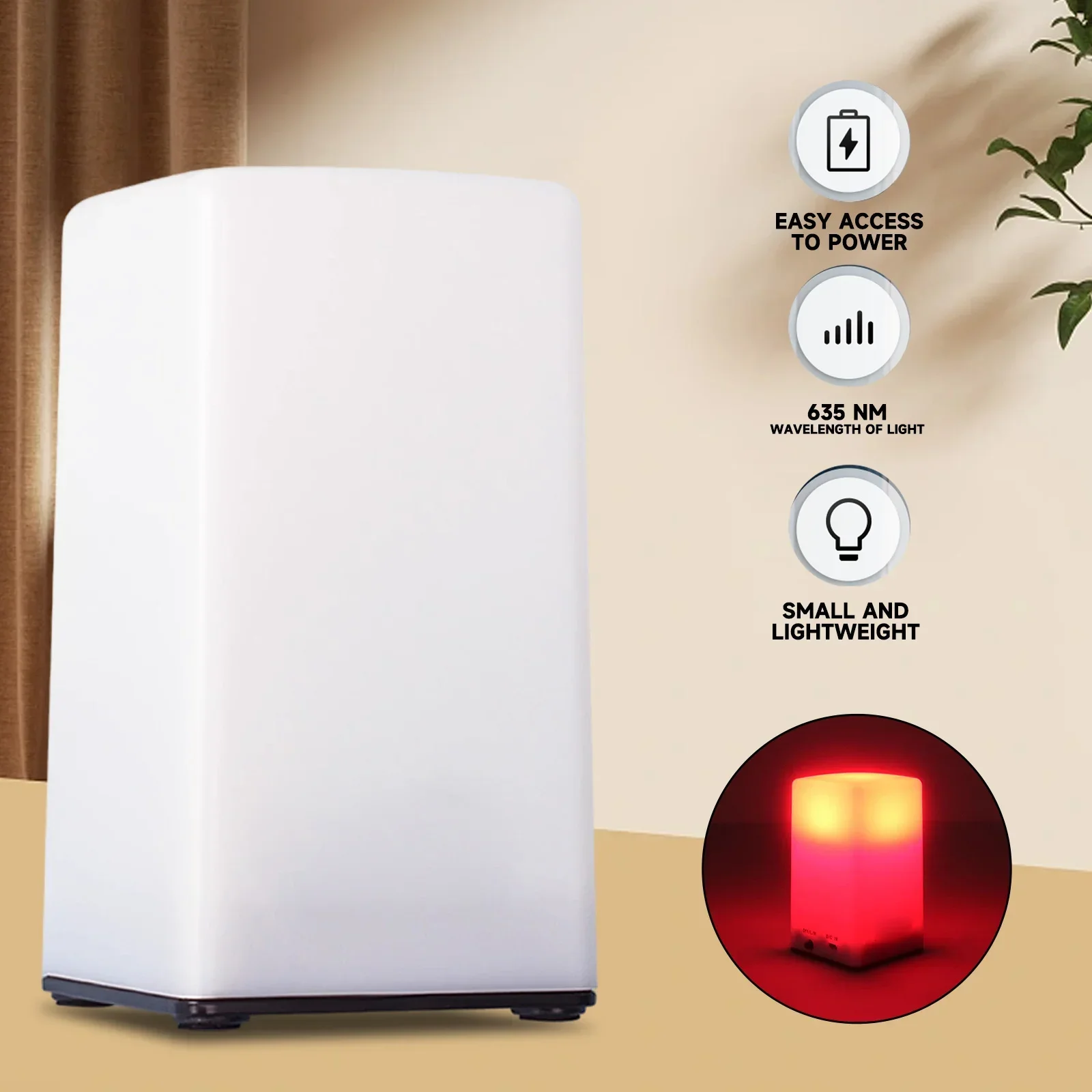 Portable Darkroom Red Safe Light 635nm LED – For B/W Film Developing