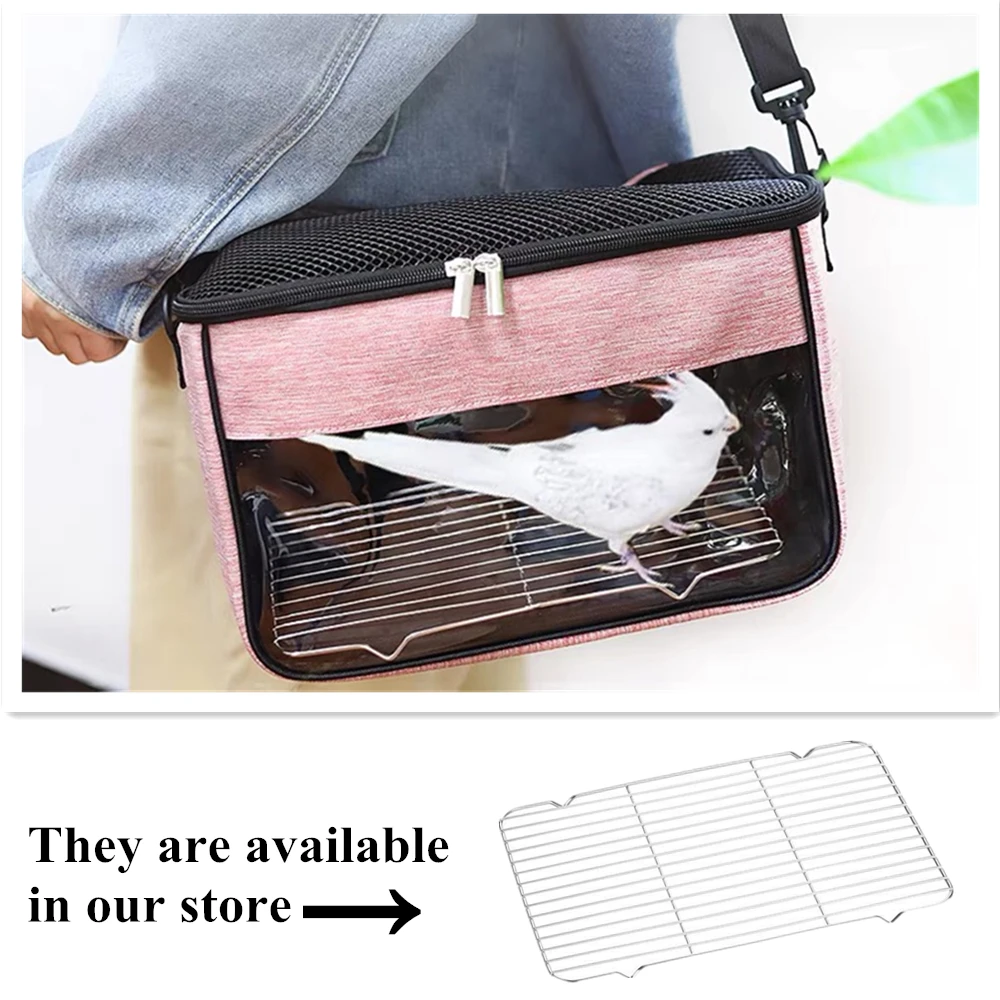 Portable Pet Bird Cage Parrot Carrier Hamster Lizard Bag Sugar Glider Backpack Rabbit Squirrel for Small Animals Pet Accessories