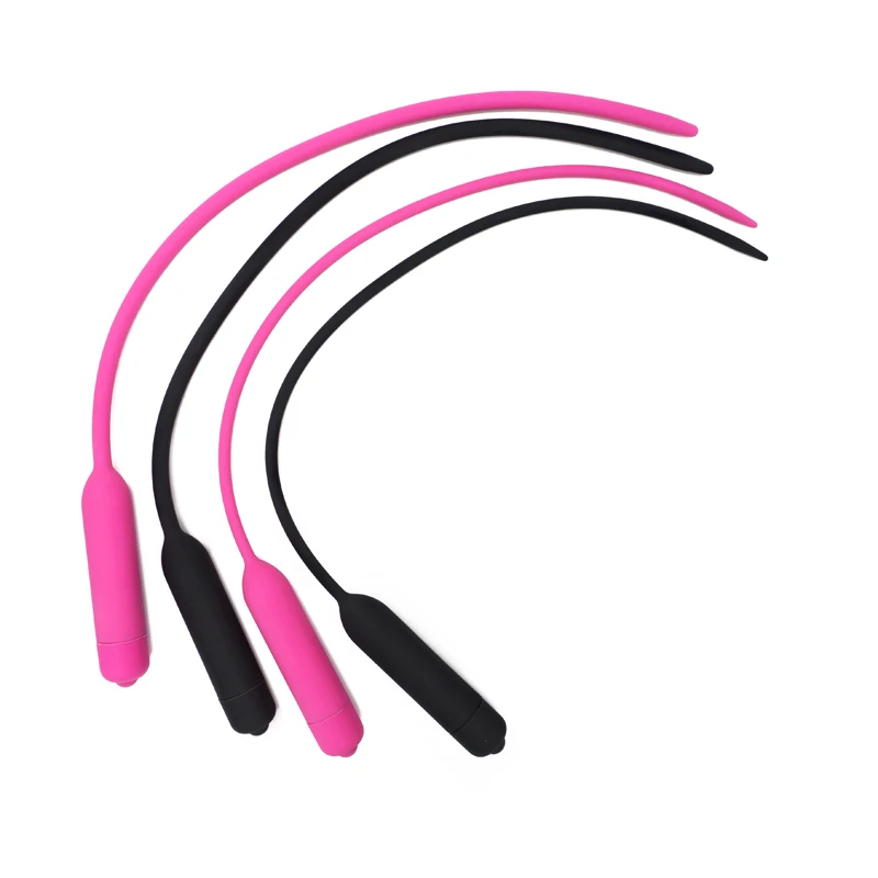 Silicone Penis Plug Electric Urethra Masturbation Adult Toys For Men Urethral Stimulator Woman Vaginal Dilator Urethral Vibrator