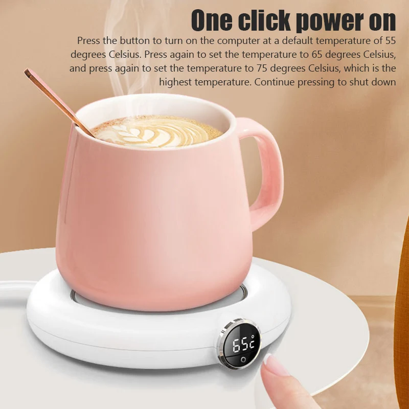 Heating Coaster Electric Waterproof Coffee Cup Warmer Portable Usb