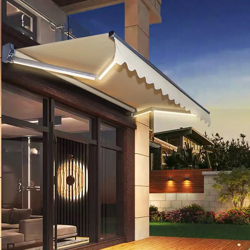 10X8FT Outdoor Wall Mounted Retractable Awning