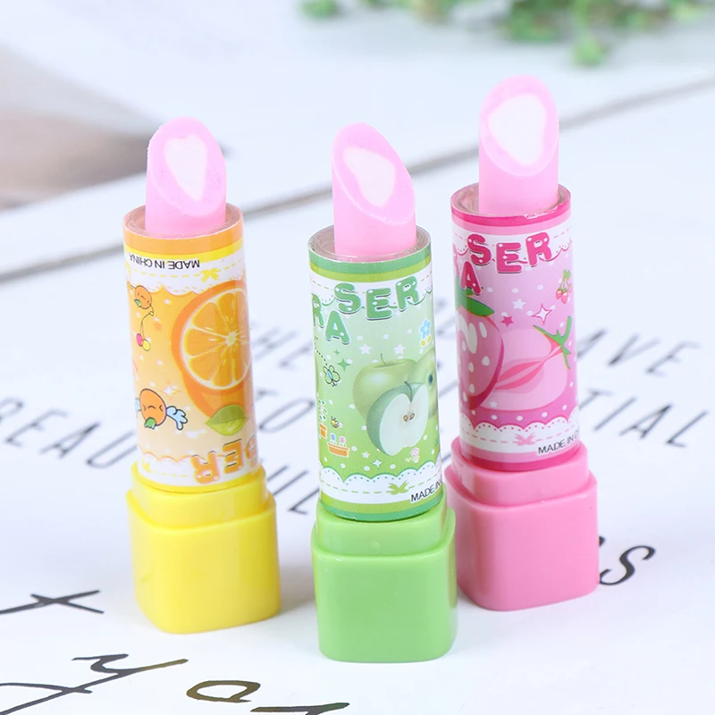 Gommes Barbie ONLINE - Lot De 2, Design Rouge à Lèvres Et Paillettes, Parfaites Pour L'école
