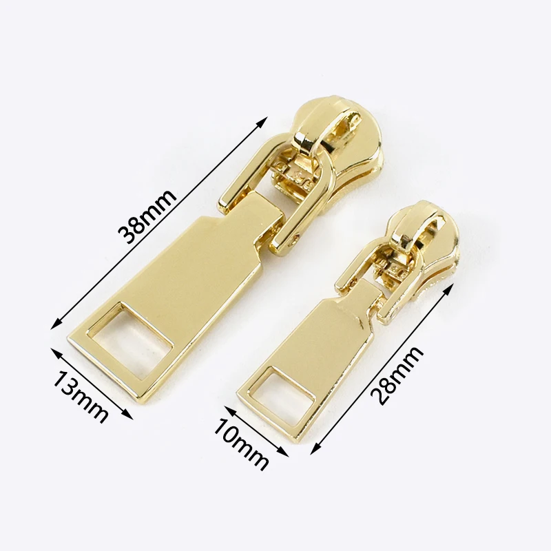 Meetee 20Pcs Fashion 3# 5# Zipper Sliders for Metal Zips Jackets