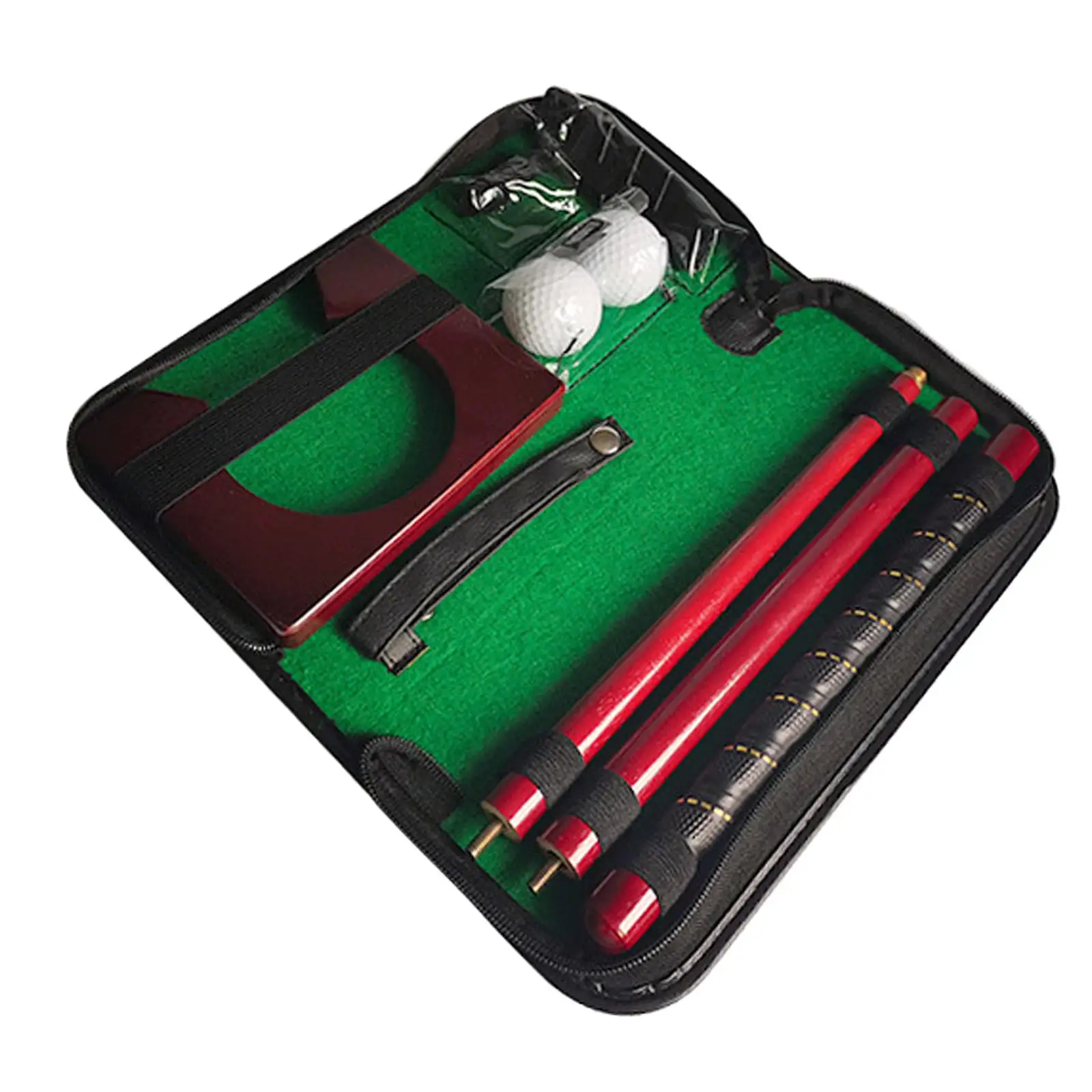 Portable Mini Golf Equipment Practice Kit Gift Set with Detachable Golf Putter Set Hand Indoor Golf Training Aid Kit Portable Mini Golf Equipment Practice Kit Gift Set with Detachable Golf Putter Set Hand Indoor Golf Training Aid Kit