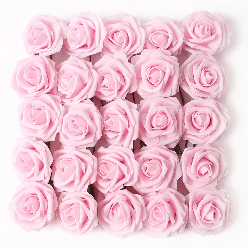 10/25 Stück Rosen-Kunstblumenköpfe, künstliche Blumen, Blumenstrauß, Hochzeit, Hochzeit, Dekoration für Heimdekoration, Girlande, Bastelzubehör – Detail 18