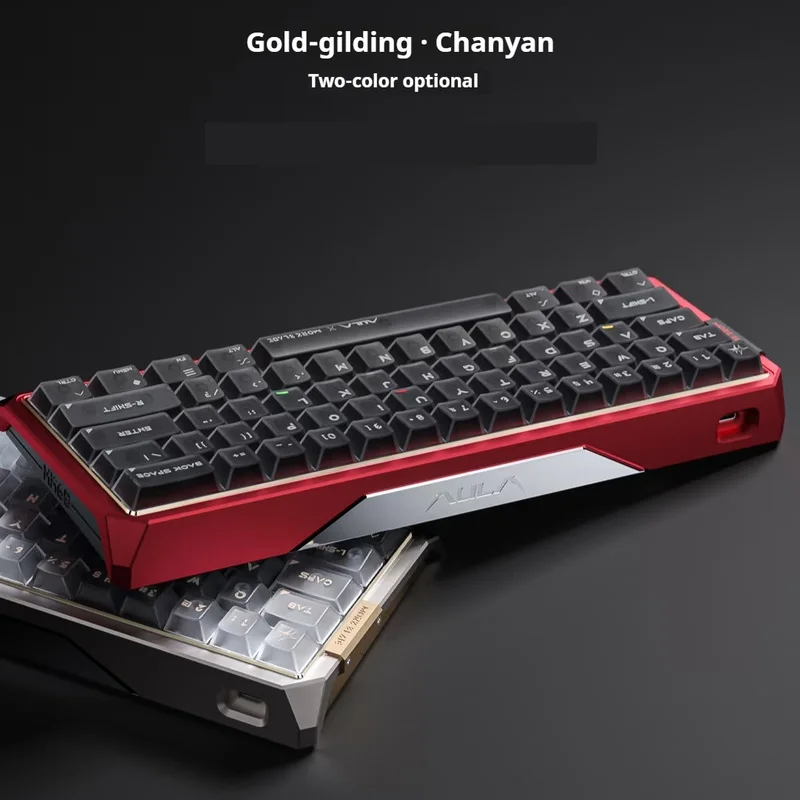 MorkBlade x AULA コラボモデル MK60 Gold AULA X MORK BLADE MK60 Magnetic Switch Mechanical Keyboard