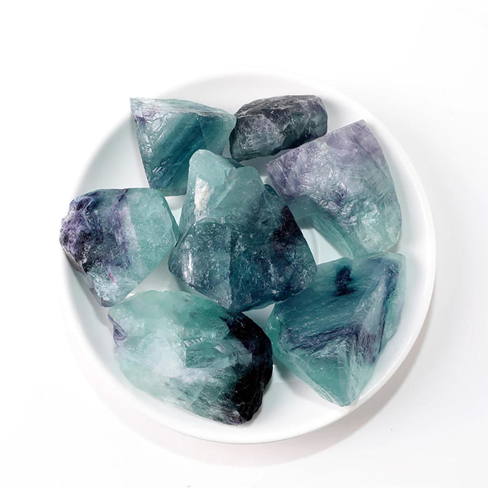 Natural Quartz Crystal Stones Colored Fluorite Ore Fluorite Irregular Shape Real Mineral Rock Reiki Healing Specimen Home Decor