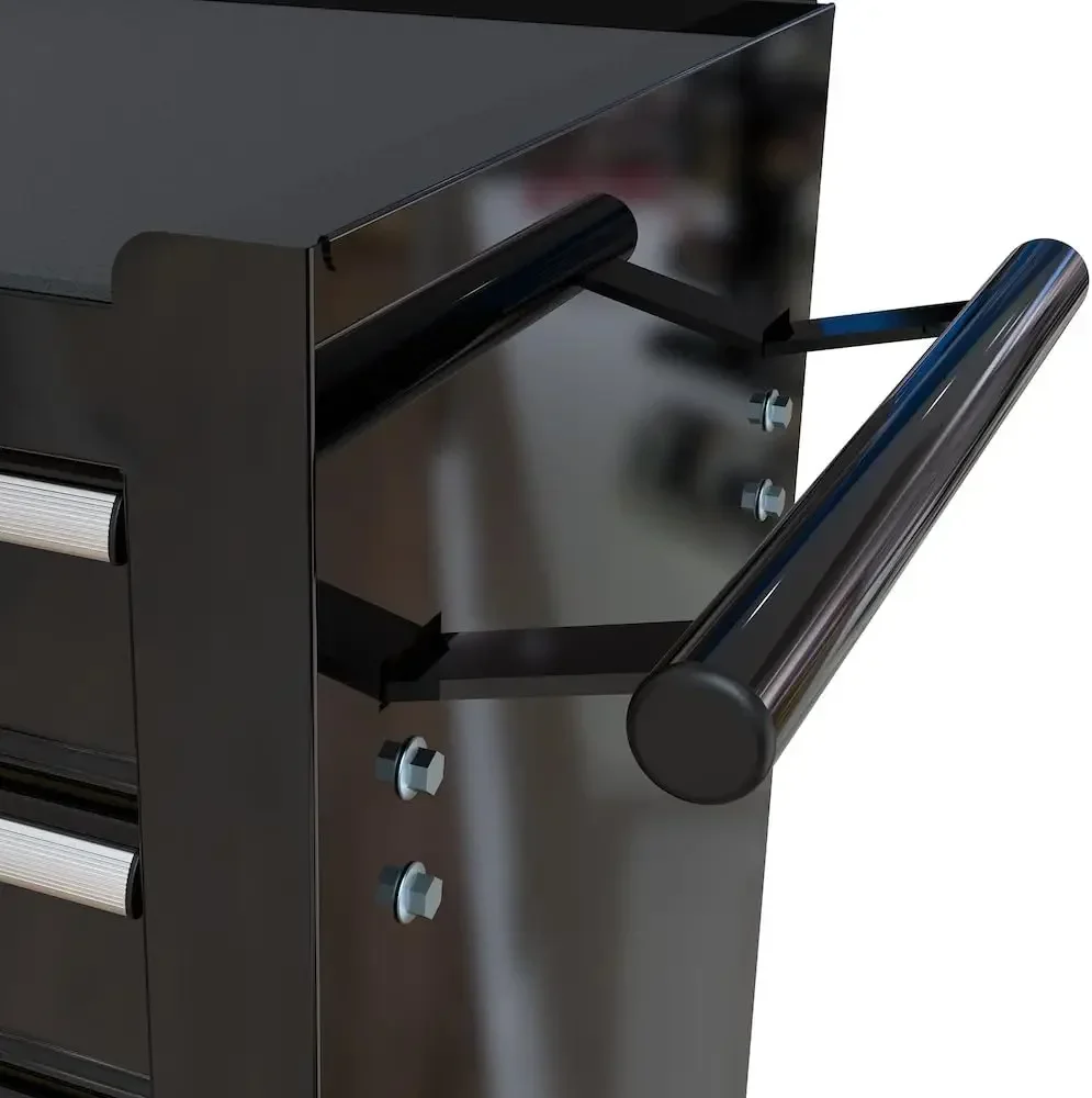 4 Drawers Tool Cabinet with Tool Sets Rolling Tool Cart with Drawers and Wheels Mechanics 5