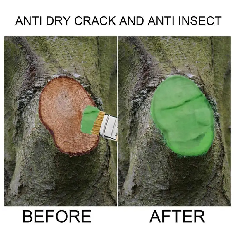 250g Tree Wound Sealer Easy Use Pruning Compound Sealer With Brush Multi Use Tree Wound Bonsai Cut Paste For Woodworking Supply sealant paste