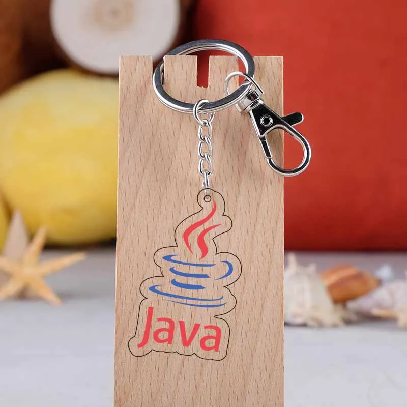 Game Keychain Acrylic Software Icon Keychain AI Excel JAVA Badge PVC Pendant