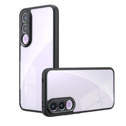 Elegant Frosted Anti - Fingerprint Acrylic Case - Light Luxury & Shockproof for VIVO V70 FE (Transparent)