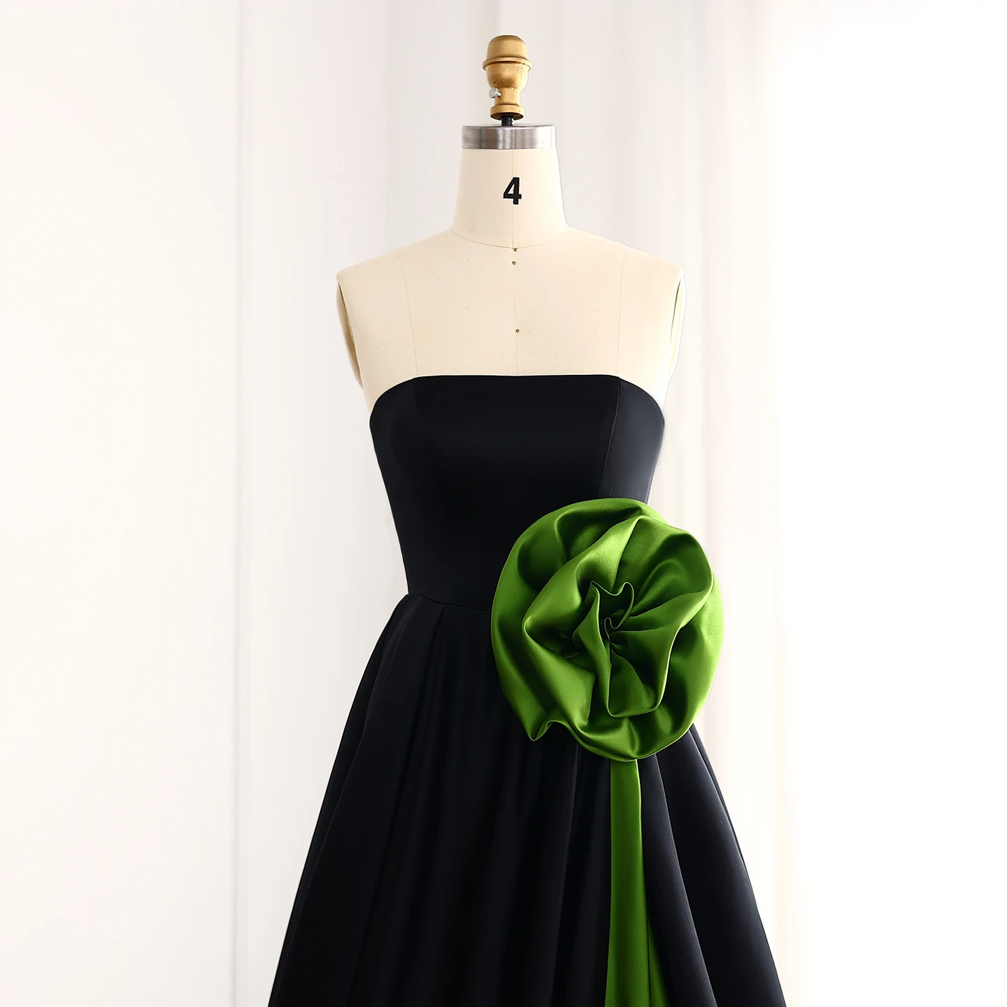 green emerald velvet dress Off the Shoulder Shiny Green Black Long Prom Dresses, Green Black Long  Formal Evening Dresses main image 0