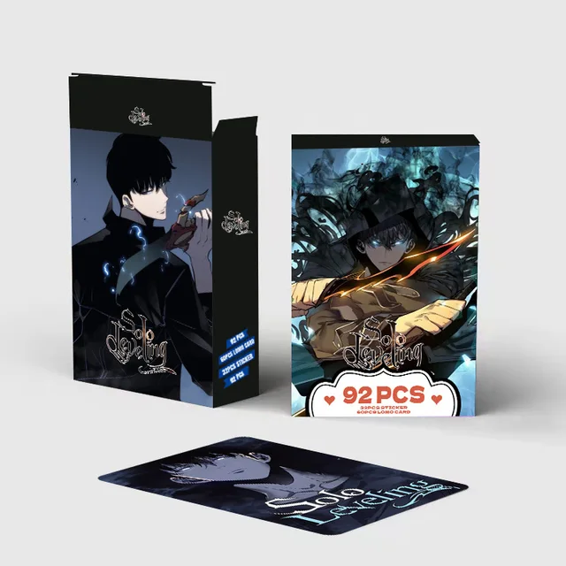 92PCS/Set Anime Solo Leveling Cards LOMO Card Photocard For Fans Collection Gift 4