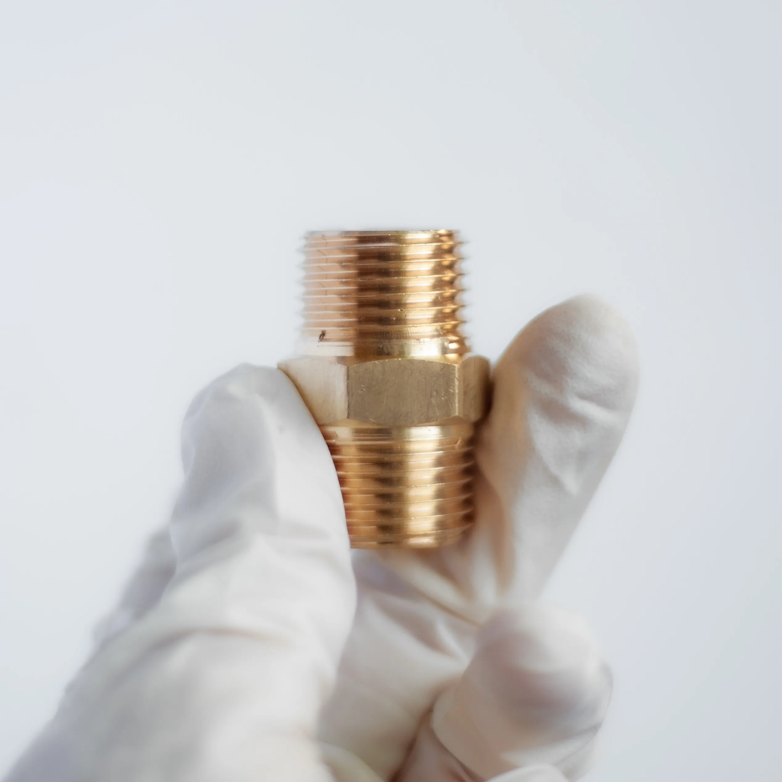 Pipe fitting Brass Pipe Hex Nipple Fitting 1/8