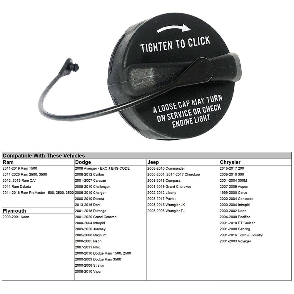 燃料タンクキャップケーブル Compatible With Dodge For Neon 1999