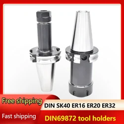 DIN DAT40 JT40 SK40 ER32 ER25 ER20 ER16 Chuck CNC Tool holder Milling Lathe machine tools