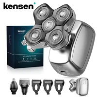 KENSEN S28 Electric Head Shaver for Blad Man Hair Trimmer 5D Floating Head Razor Beard Trimmer 5 in 1 Rechargeable Shave Machine 1