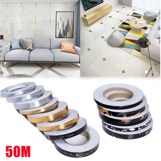 Ruban Adhésif Imperméable Pour La Décoration De La Maison, Autocollant De  Scellage, Pour Le Sol, Le Mur, Les Joints, Le Plafond, 50m - Bande -  AliExpress