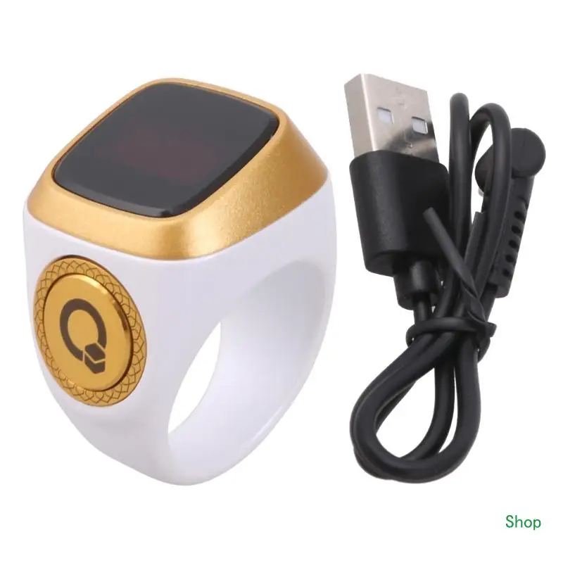Dropship Muslim Electronic Digital Tasbih Islamic for Smart Ring Waterproof Tasbeeh Count