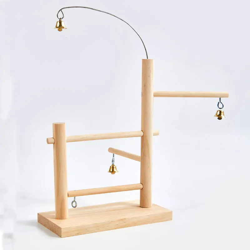 Bird rack wooden display rack bird supplies parrot interactive amusement park parrot training station stick stand