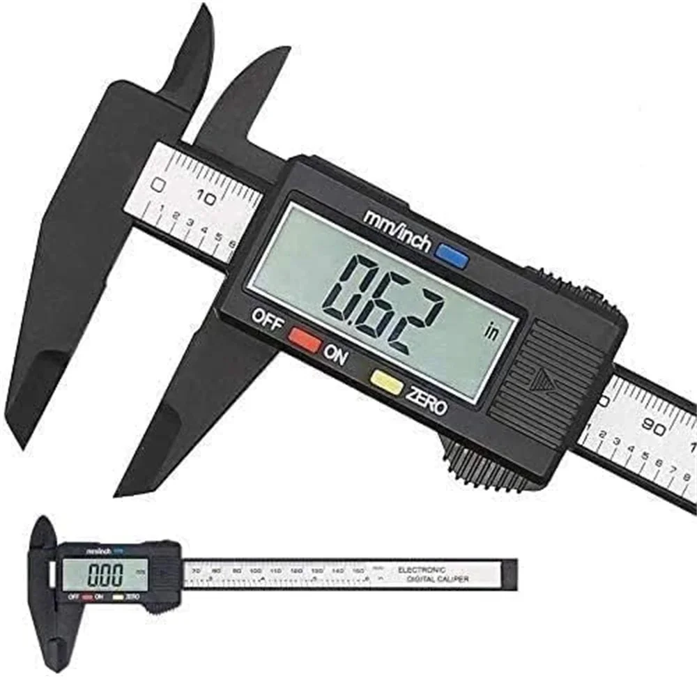 Electronic Digital Caliper Inch/Metric Conversion 0-6 Inch/150 Mm Carbon Fiber Gauge Micrometer Extra Large LCD Measuring Tool digital caliper