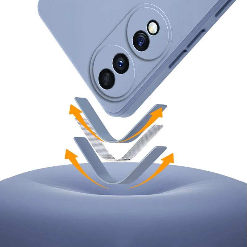 Premium Liquid Silicone Shockproof Phone Case - Soft Protective Cover