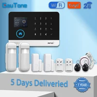 GauTone GSM WiFi Security Protection Alexa Tuya Smart Life Home Automation Motion Door Magnetic Sensor Alarm Security System Kit