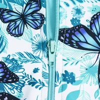 Swimming Costumes for Girls Long Sleeve Butterfly Design Swimsuit Hawaiian Bathing Suit Kids One Piece Quick Dry Swimwear 4