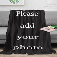 Custom Digital Flannel Fleece Blanket, suitable for family beds, sofas, offices, outdoor camping, Customized Blanket with Images 2