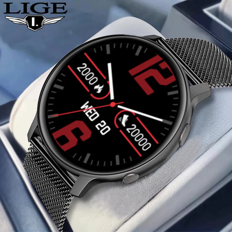 

LIGE New Fashion Smart Watch Men IP68 Waterproof Smartwatch Men Full Touch Call Reminder Remote Camera Multi-Sports Watches Lady