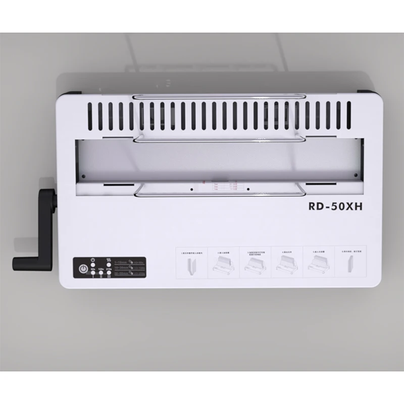 Máquina de Encadernação Cola Desktop Hot Melt Binder Térmica Documentos do Contrato Livro Envelopes 100w Rd50x - Imagem 5
