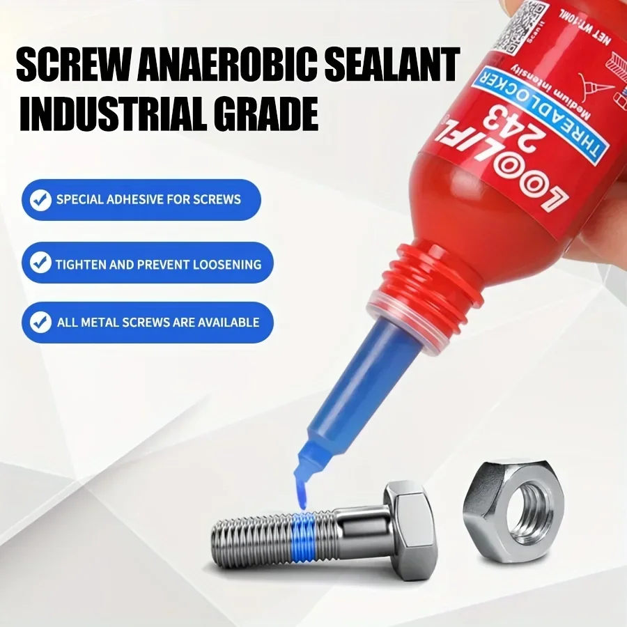 Threadlocker 222 242 243 263 271 272 290 Blue Screw Glues Thread Locking Agents Anaerobic Glue Anti-loose Fastening Sealant 2