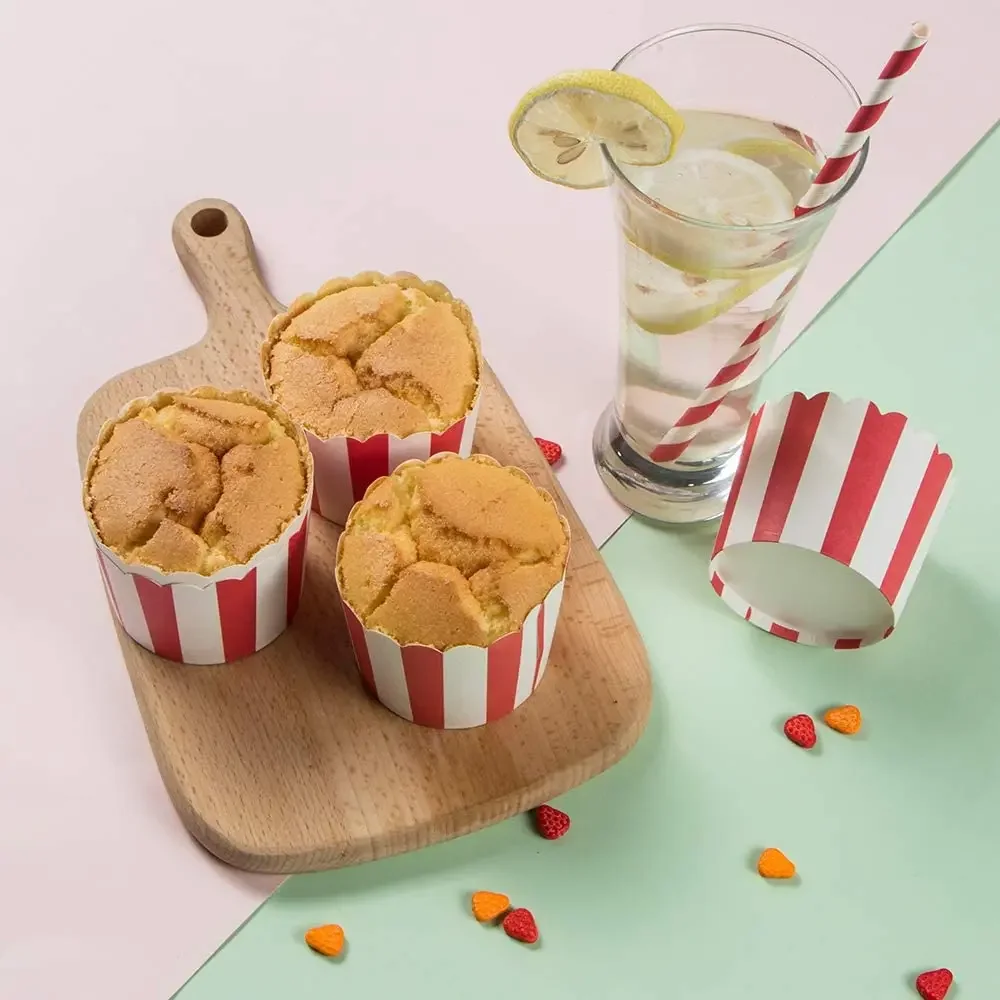 50pcs Stripe Cupcake Paper Cup 5