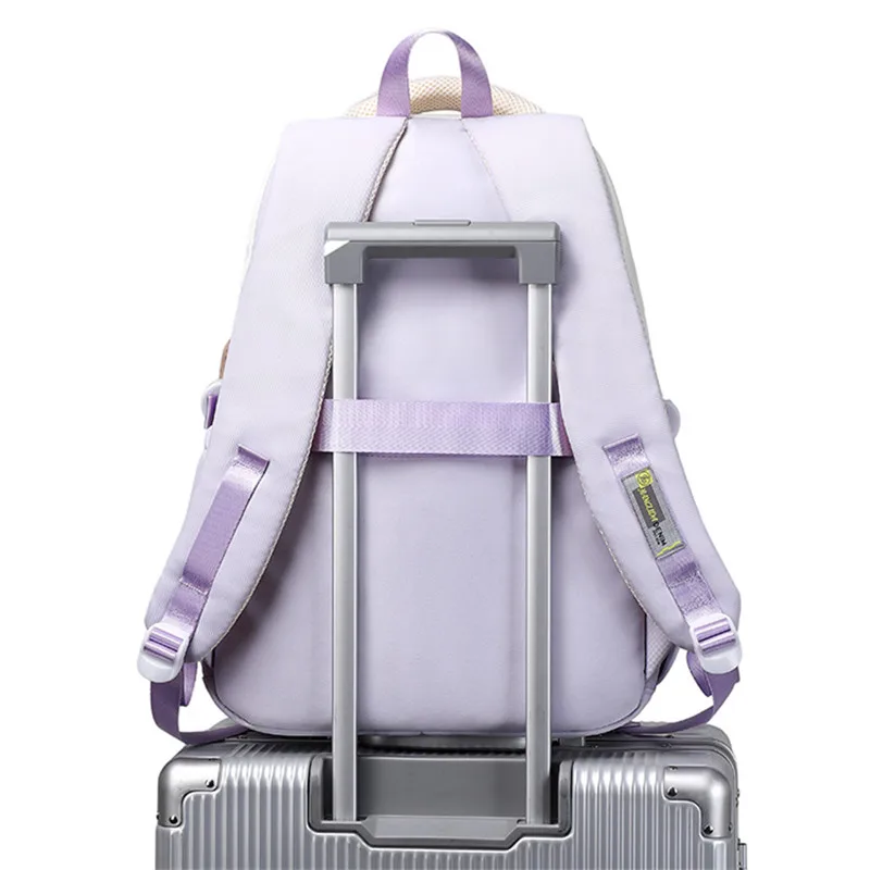 Kawaii School Backpack for Girls Cute School Bags Waterproof Bookbag Teens College Student Schoolbag Women laptop backpacks 5