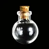 E74E 10pcs Mini Glass Bottles with Cork Stopper Transparency Fillable Organizers for Kindergarten Kid Girl Boys DIY Ornaments 2
