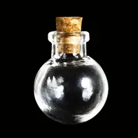 E74E 10pcs Mini Glass Bottles with Cork Stopper Transparency Fillable Organizers for Kindergarten Kid Girl Boys DIY Ornaments 2
