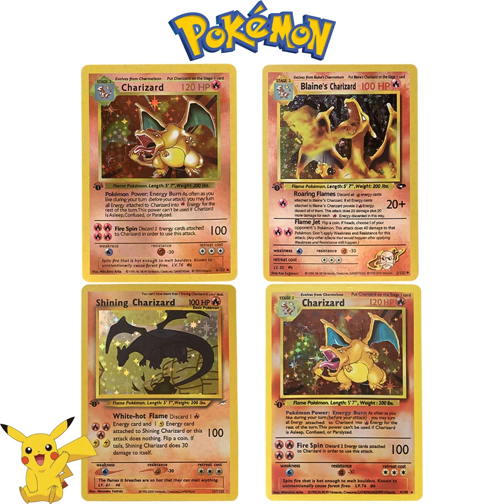 Pokemon Pikachu Animation Game Collection Card Basis Set 1996 Jaar 