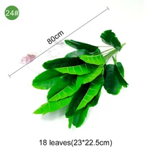  Large Artificial Palm Tree Banana Tropical Plants Fake Plastic Monstera Leaves Plants Branches For Home Garden Room Office Decor 