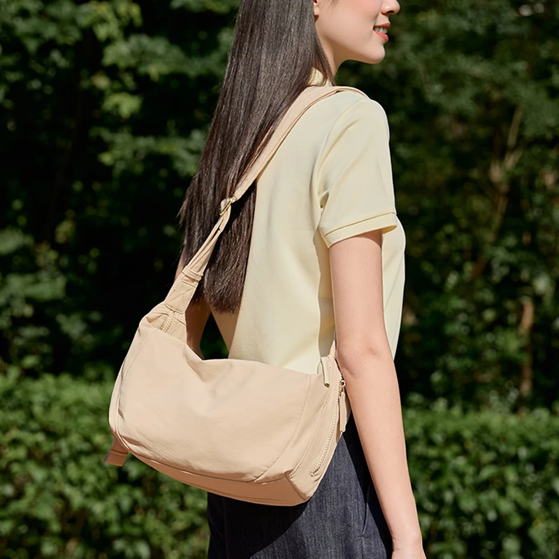 GOLF Women's Crossbody Bag Waterproof Single Shoulder Bag Oxford Cloth Sling Lightweight Solid Color Casual
