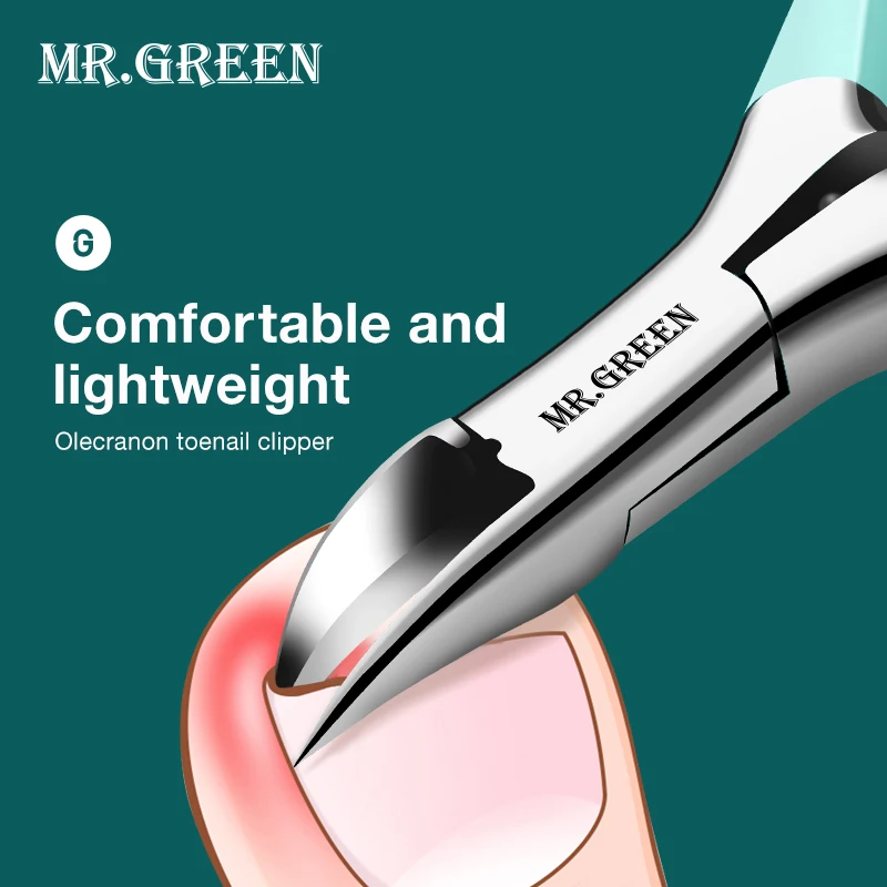 MR.GREEN Szczypce do paznokci, obcinacz do wrastających paznokci, nierdzewne narzędzia do pedicure, do grubych paznokci, do paznokci ząbkowanych, do paznokci z głębokimi rowkami. - AliExpress 66