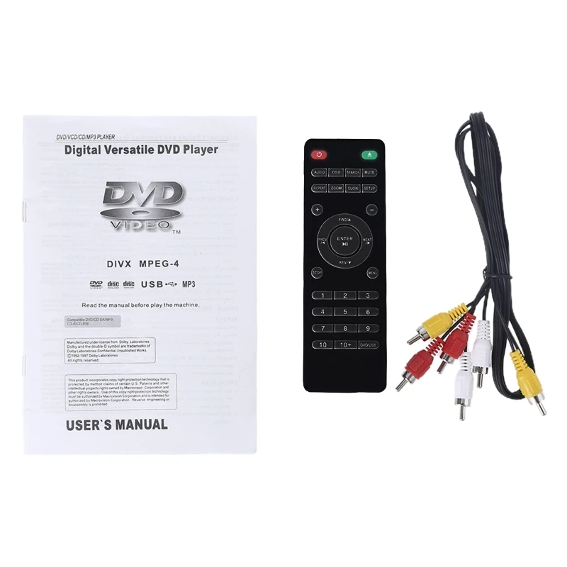 

Настольный DVD-плеер EVDs Медиаплеер для ТВ-региона AV-выход USB-порт