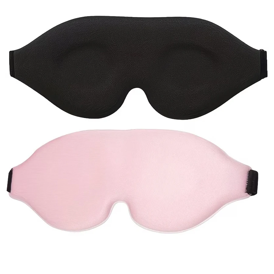 Luxurious 3D Light-Blocking Sleep Mask with Noise Reduction, Hypoallergenic and Skin-Friendly, Perfect for Restful Sleep, Travel, and Relaxation