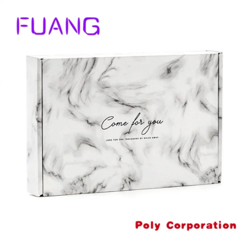 

Custom Corrugated Marble Colored Printing Boxes Tuck Mailer Set Top Box Packaging And Shipping Carton Whopacking box for small