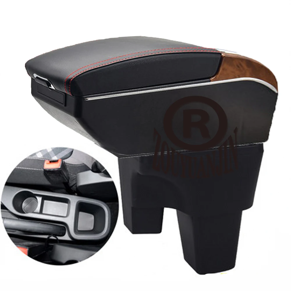 

For MG Morris Garages MG3 Armrest Box Elbow Rest Center Console Storage with Phone Charging USB Interface Cup Holder