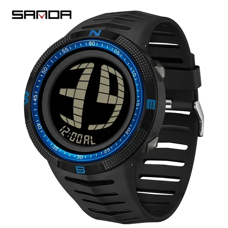 SANDA G Stil Militär Outdoor Sport Männer Armbanduhr Analog Digital Display LED Wasserdichte Multifunktionale Elektronische Mann Uhr
